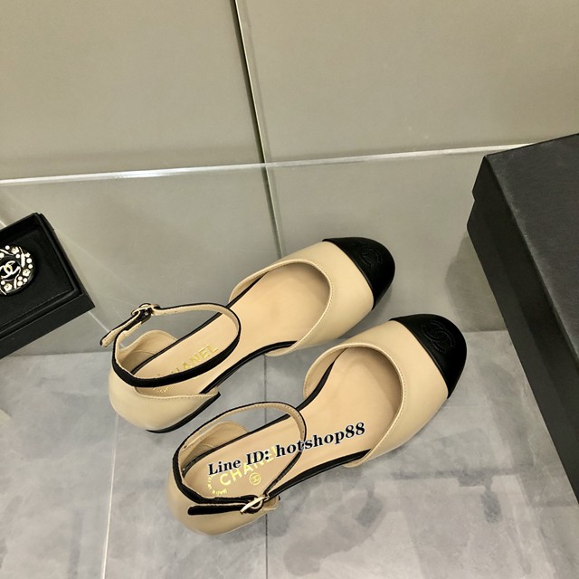 Chanel香奈兒2022春款系列瑪麗珍鞋女士單鞋平底鞋圓頭單皮鞋 dx3063